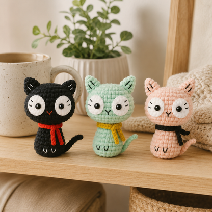 Mini Cat Amigurumi Crochet Pattern
