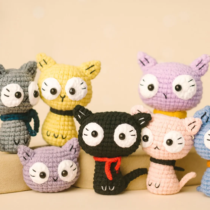 Mini Cat Amigurumi Crochet Pattern