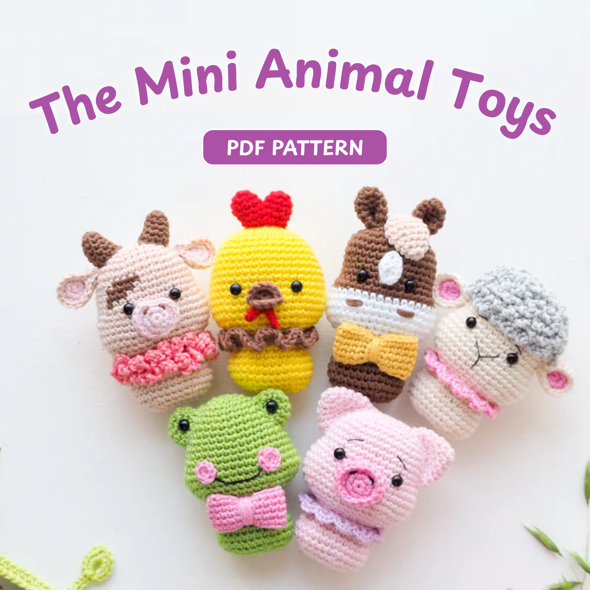 Mini Farm Friends Crochet Pattern