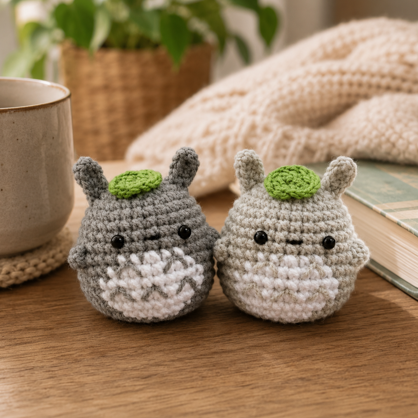 Crochet Mini Bunny Keychain Pattern (Low Sew)