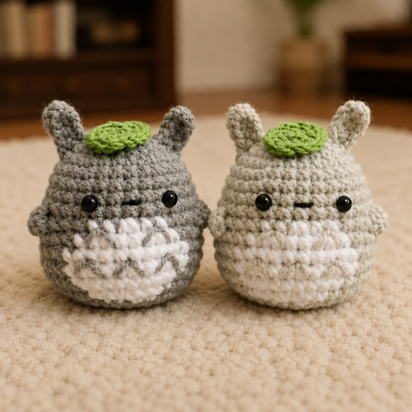 Crochet Mini Bunny Keychain Pattern (Low Sew)