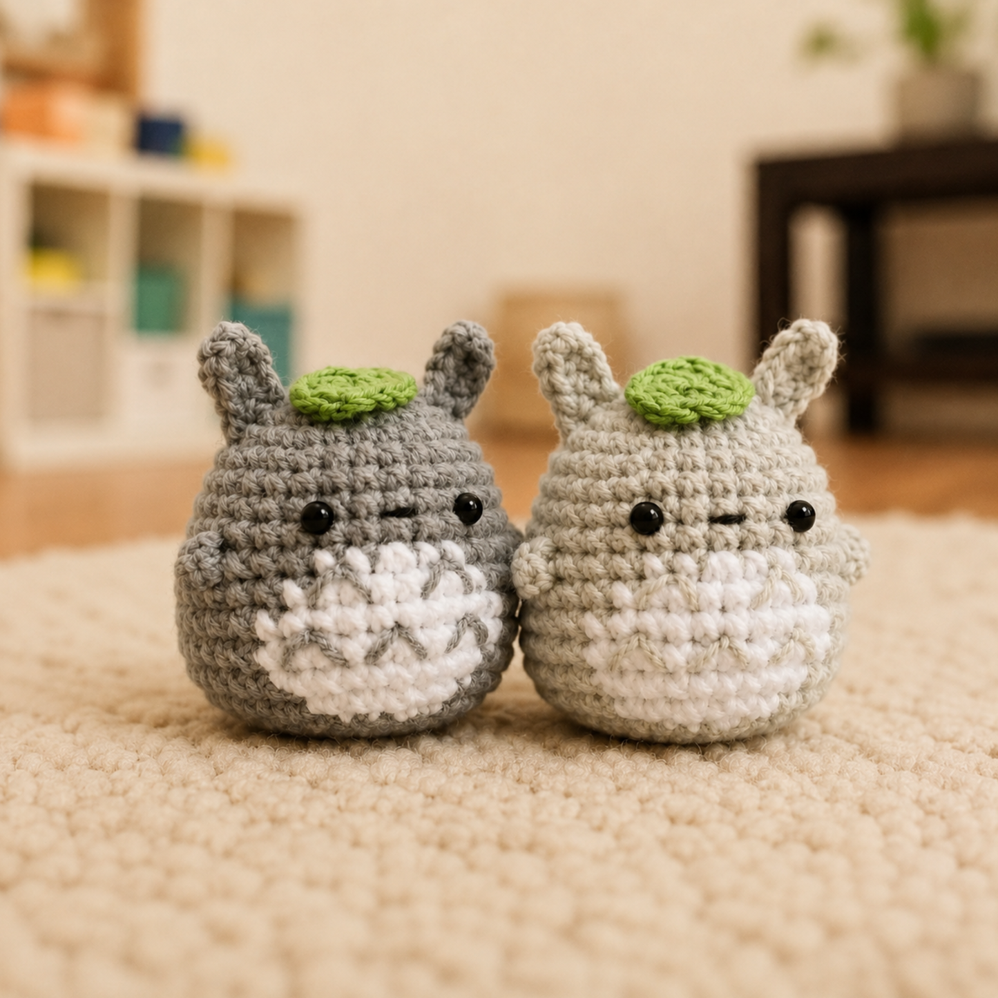 Crochet Mini Bunny Keychain Pattern (Low Sew)