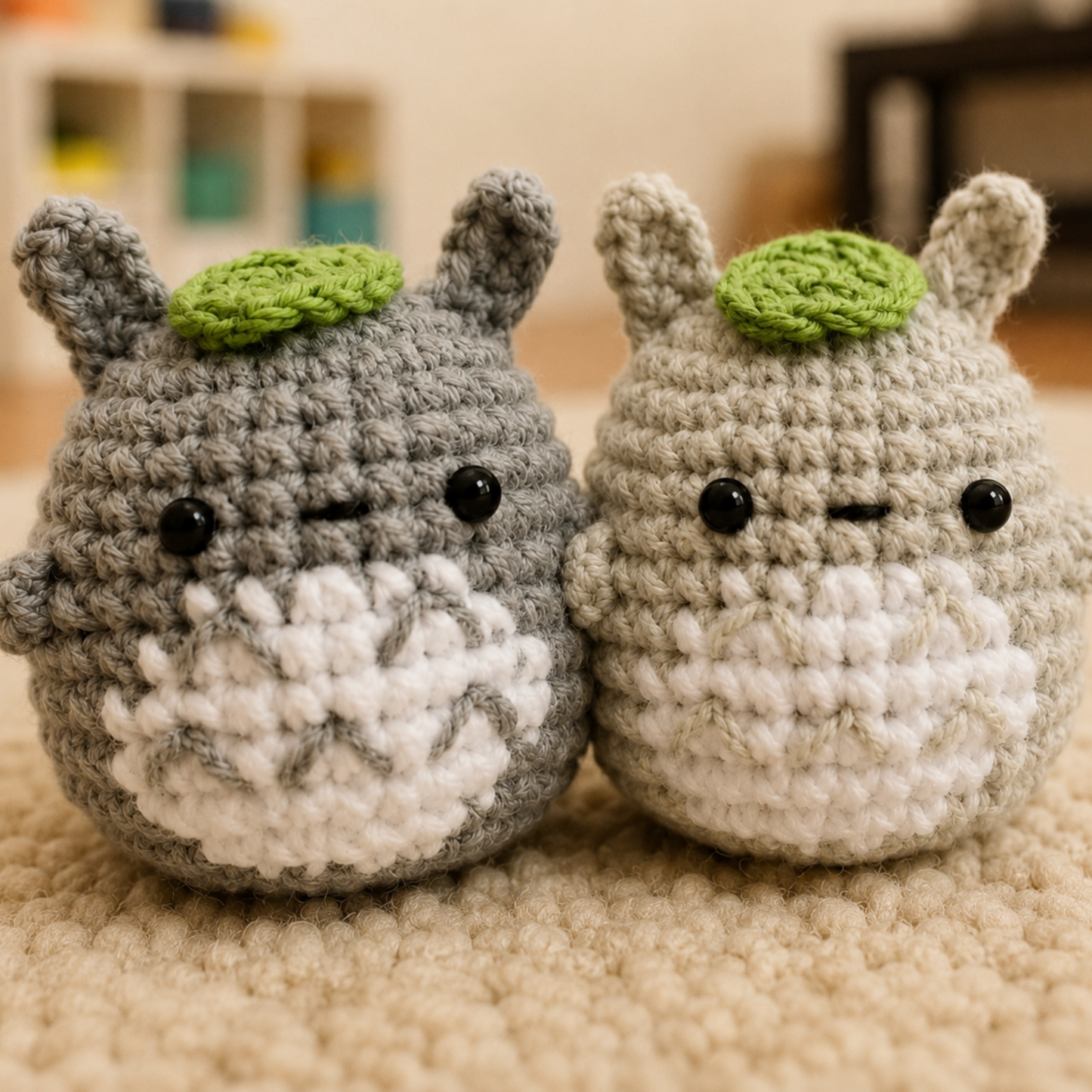 Crochet Mini Bunny Keychain Pattern (Low Sew)