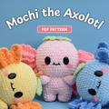 Mochi the Axolotl Crochet Pattern PDF