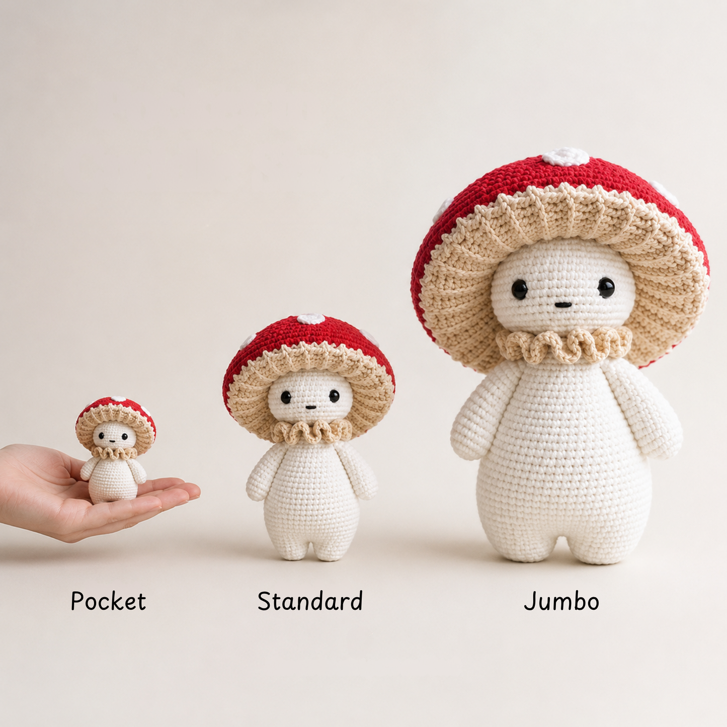 Mushroom Guy  Amigurumi Crochet Pattern