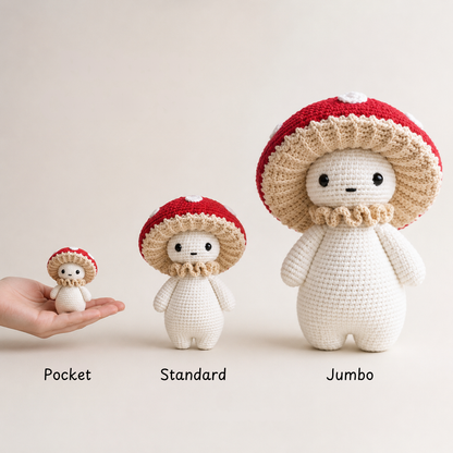 Mushroom Guy  Amigurumi Crochet Pattern