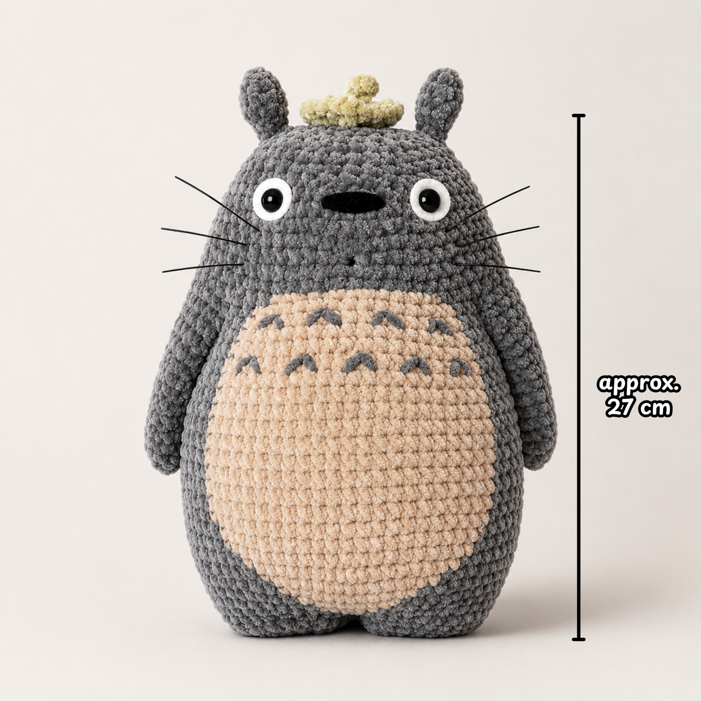 Crochet My Dearest Neighbor Pattern (27cm Totoro-Inspired Softie)