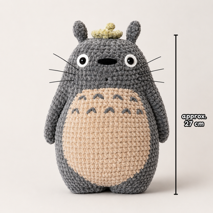 Crochet My Dearest Neighbor Pattern (27cm Totoro-Inspired Softie)