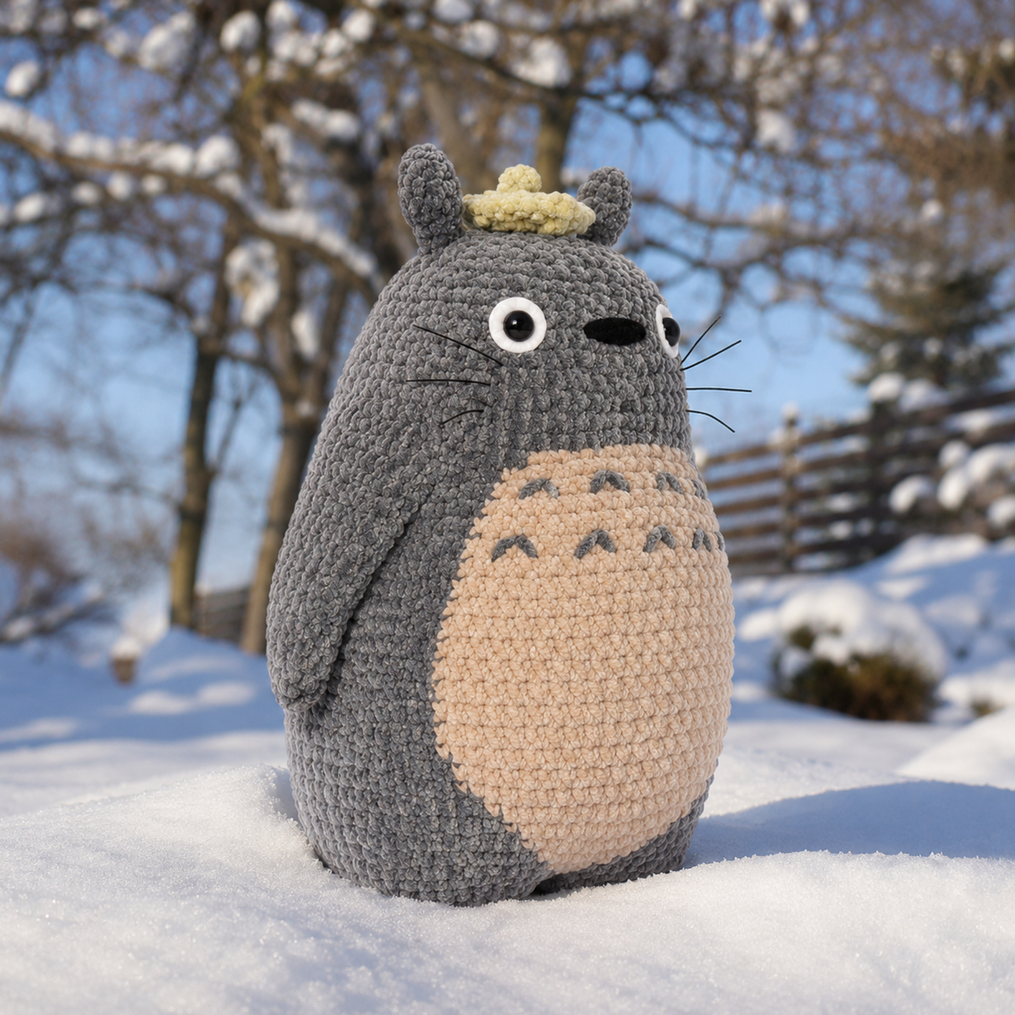 Crochet My Dearest Neighbor Pattern (27cm Totoro-Inspired Softie)