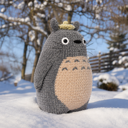 Crochet My Dearest Neighbor Pattern (27cm Totoro-Inspired Softie)