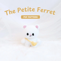 Petite Ferret Amigurumi Crochet Pattern PDF