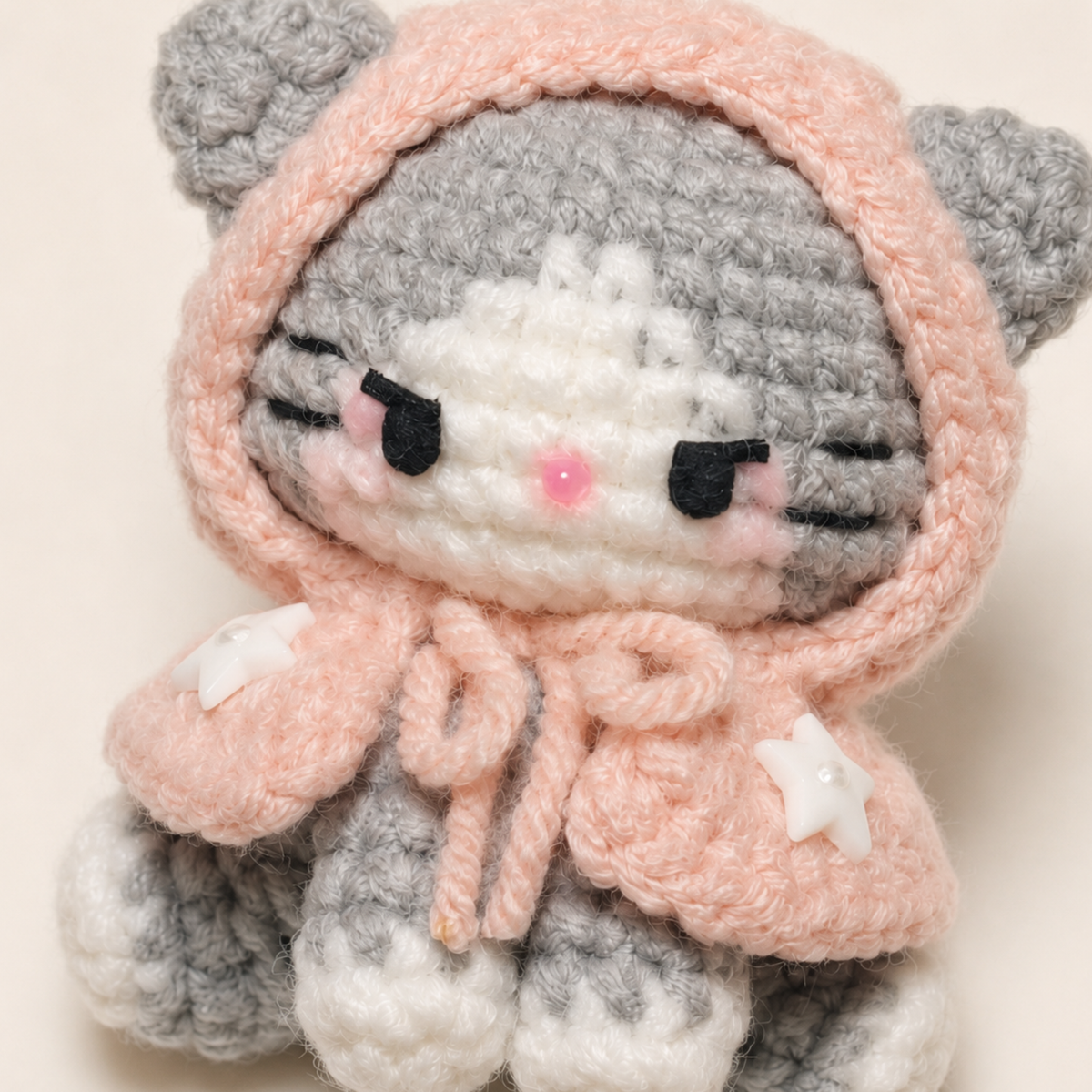 Poncho Kitty Amigurumi Crochet Pattern