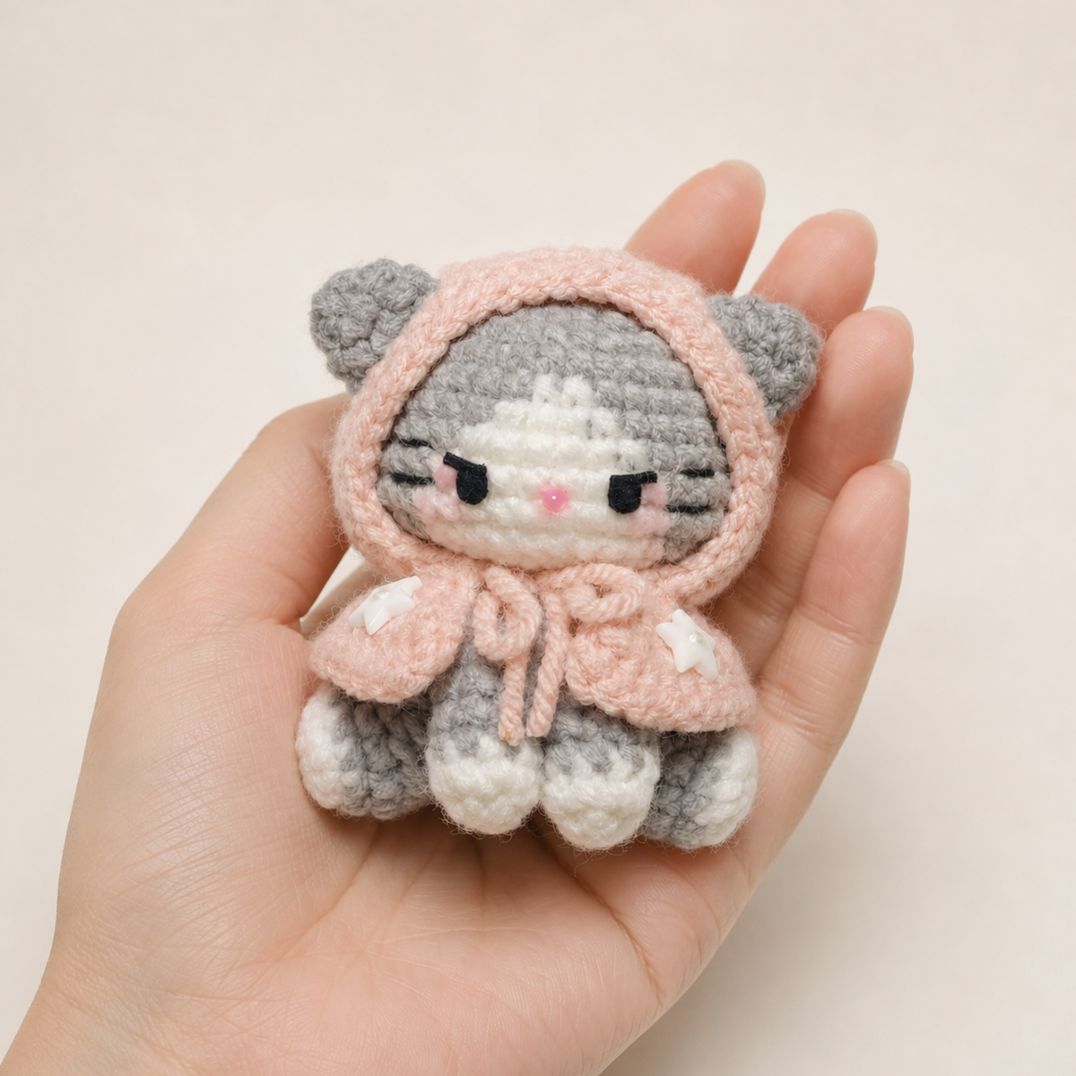 Poncho Kitty Amigurumi Crochet Pattern