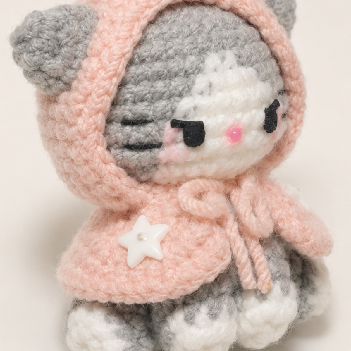 Poncho Kitty Amigurumi Crochet Pattern