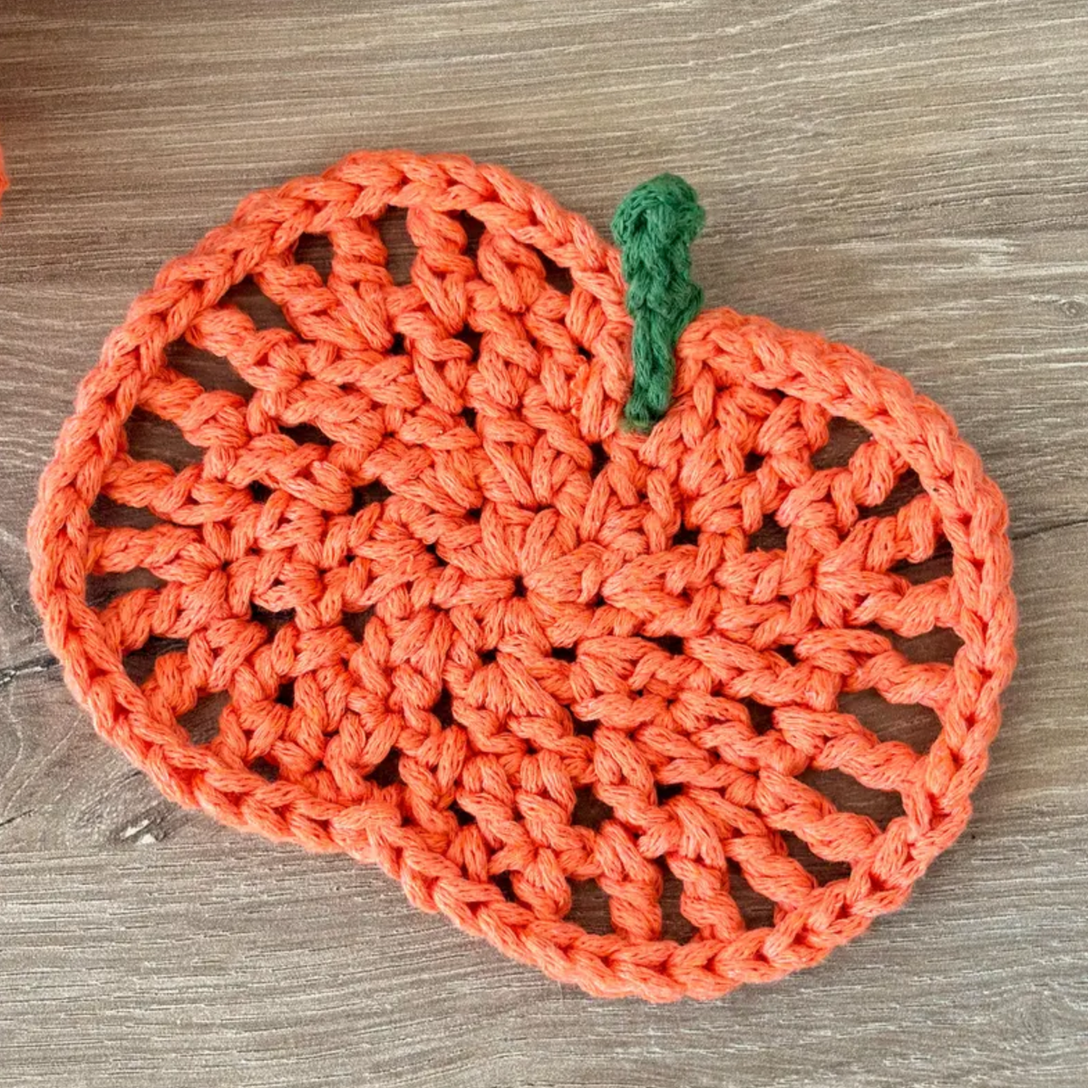 Pumpkin Coaster Set Crochet Pattern