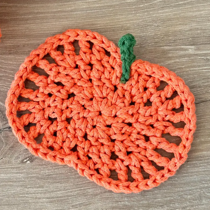 Pumpkin Coaster Set Crochet Pattern