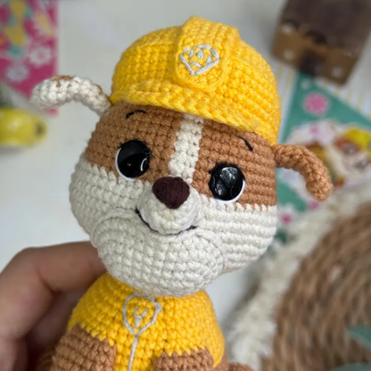 Crochet Rubble Pattern (Paw Patrol Amigurumi)