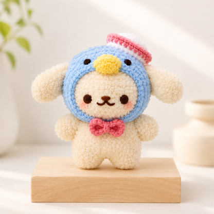Puppy in Penguin Costume Crochet Pattern