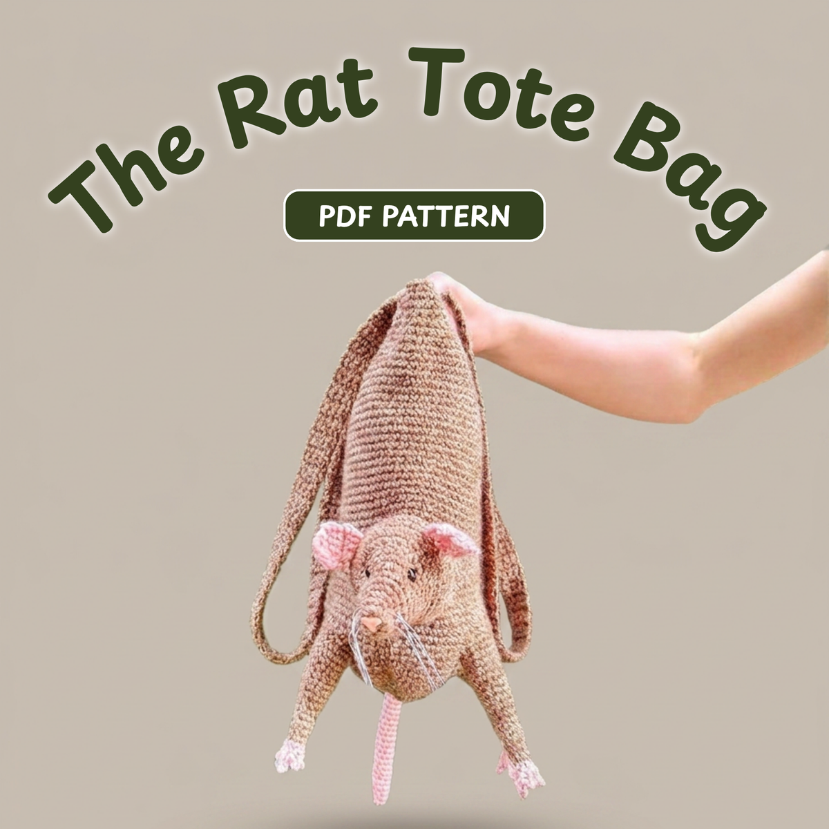 Rat Tote Bag Crochet Pattern