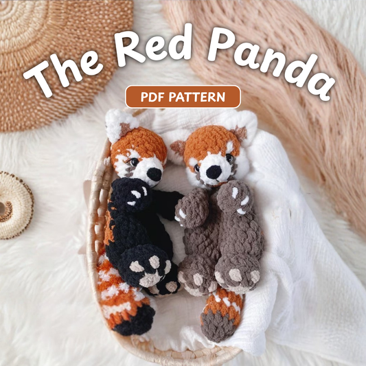Red Panda Lovey Amigurumi Crochet Pattern