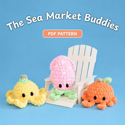 Sea Market Buddies Crochet Pattern