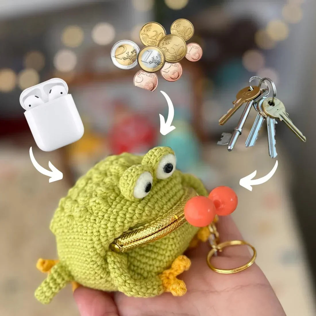7 in 1 Wallets Keychain Crochet Pattern
