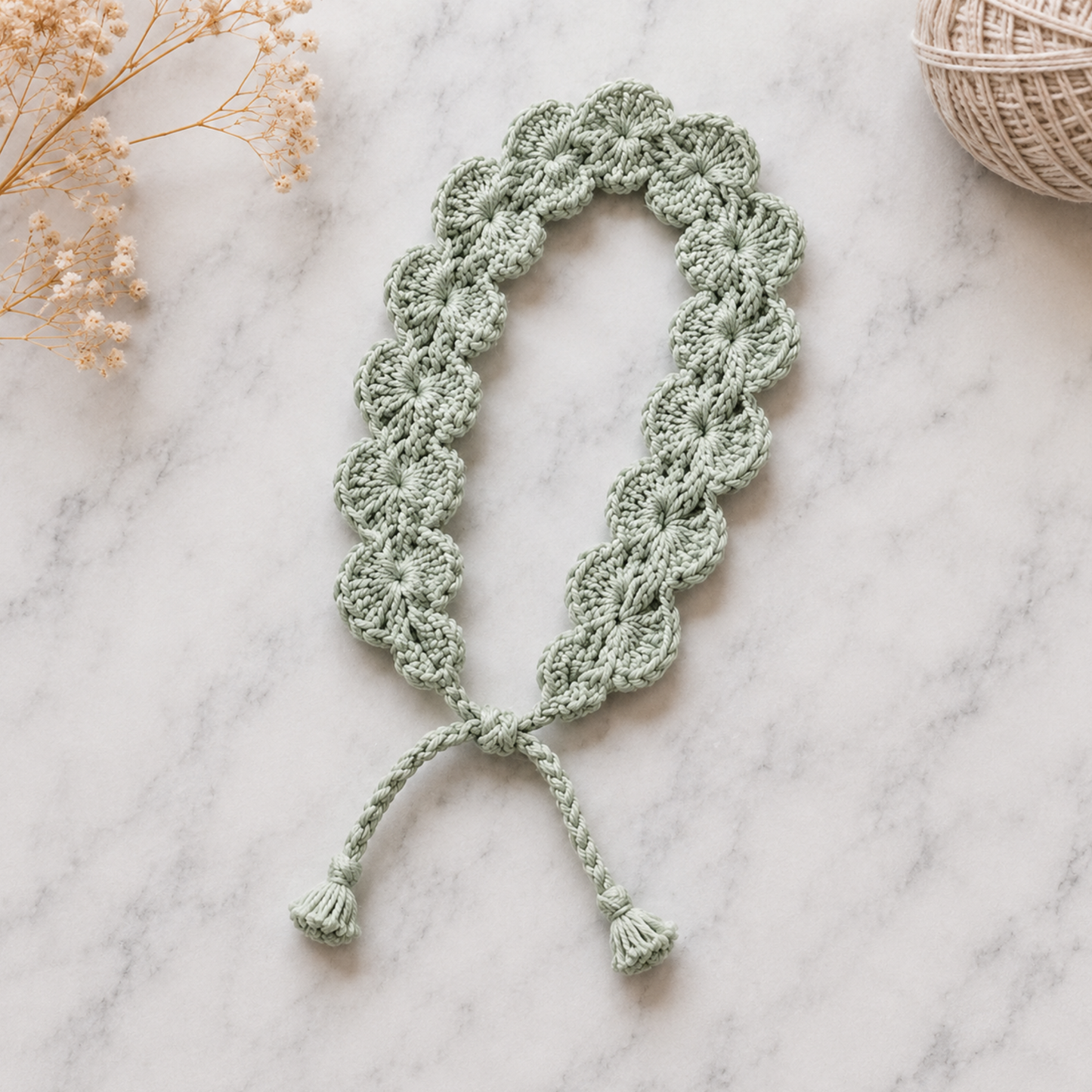 Crochet Shell Summer Headband Pattern