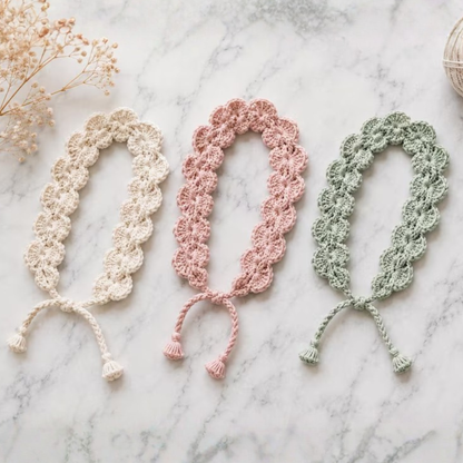 Crochet Shell Summer Headband Pattern