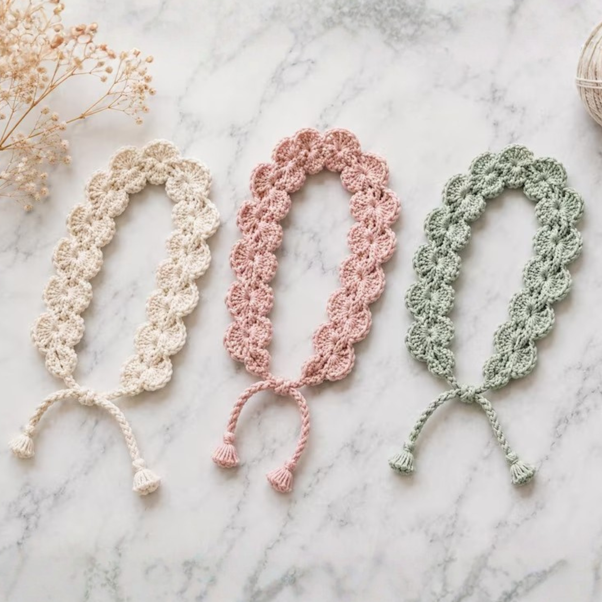 Shell Summer Headband Crochet Pattern