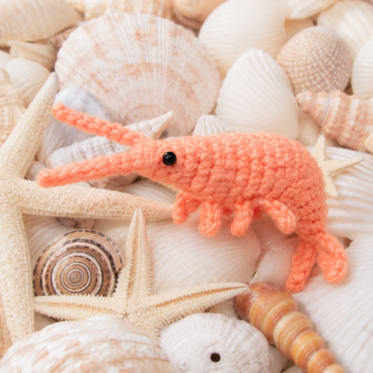 Shrimp Amigurumi Crochet Pattern