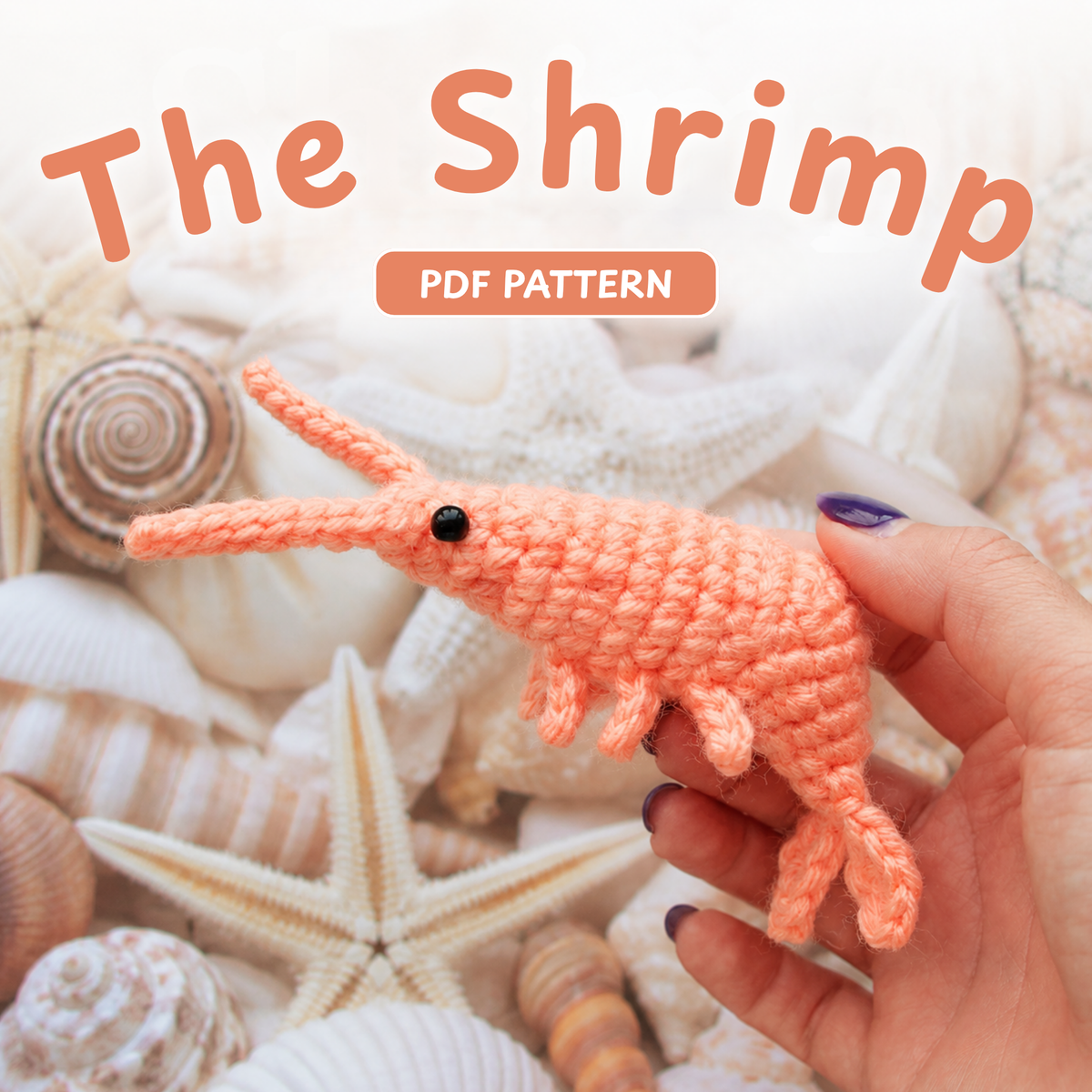 Shrimp Amigurumi Crochet Pattern