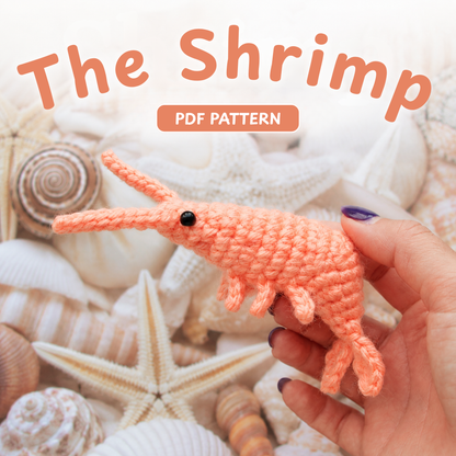 Shrimp Amigurumi Crochet Pattern