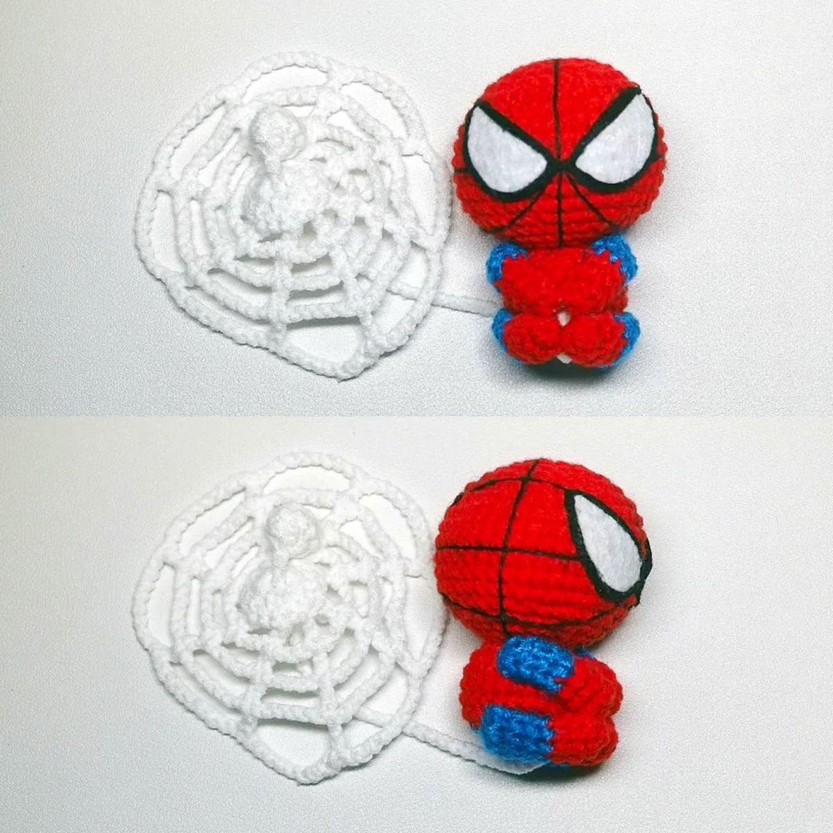 Spiderman Keychain & Hanging Amigurumi Crochet Pattern