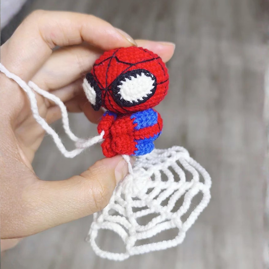 Spiderman Keychain & Hanging Amigurumi Crochet Pattern