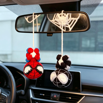 Spiderman Keychain & Hanging Amigurumi Crochet Pattern