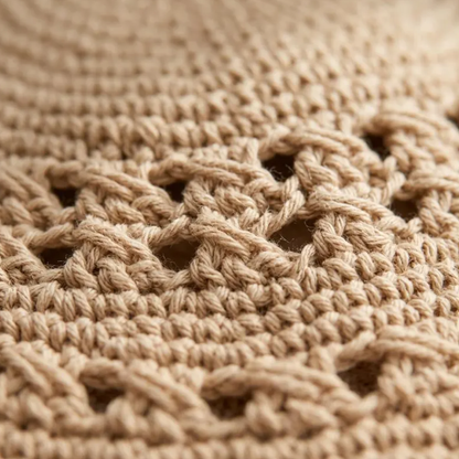 Crossed Lace Sun Summer Hat Crochet Pattern