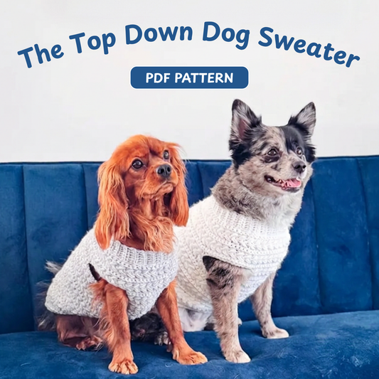 Top Down Dog Sweater Crochet Pattern