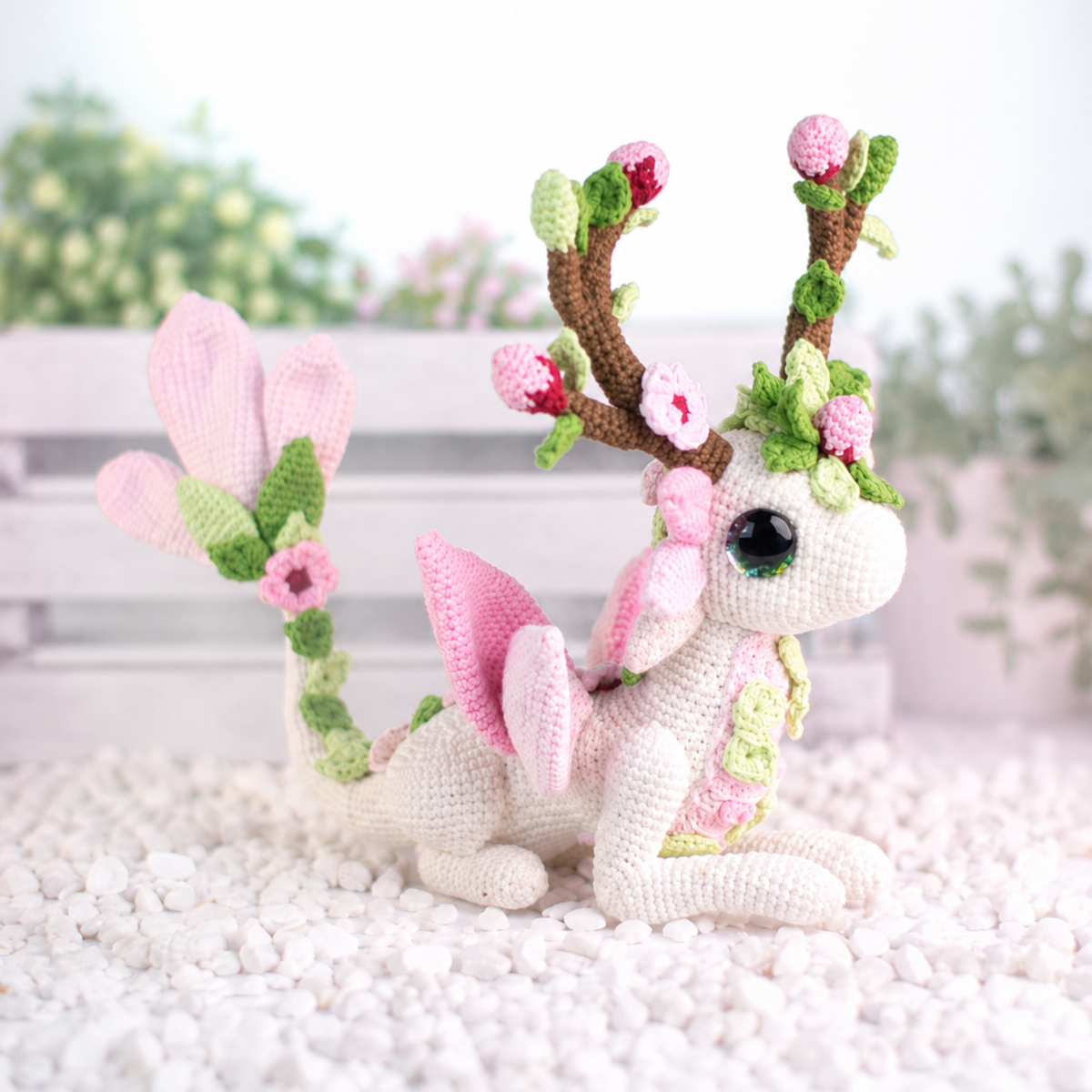 Zephyr the Cherry Blossom Dragon Crochet Pattern