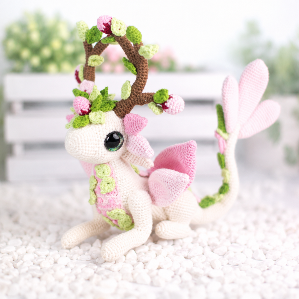 Zephyr the Cherry Blossom Dragon Crochet Pattern