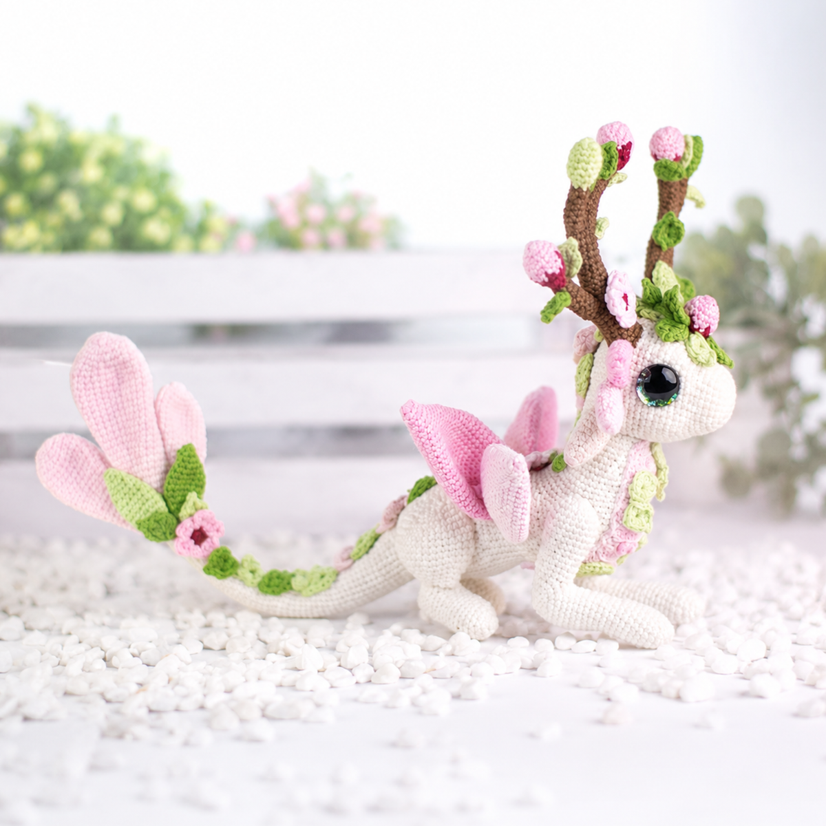 Zephyr the Cherry Blossom Dragon Crochet Pattern